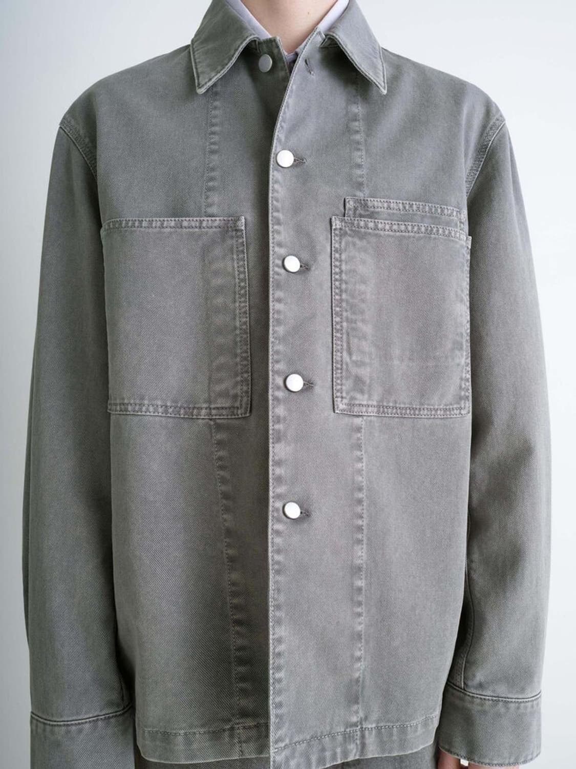[50,52]르메르 25fw 워크웨어 오버셔츠/그레이 상품이미지4