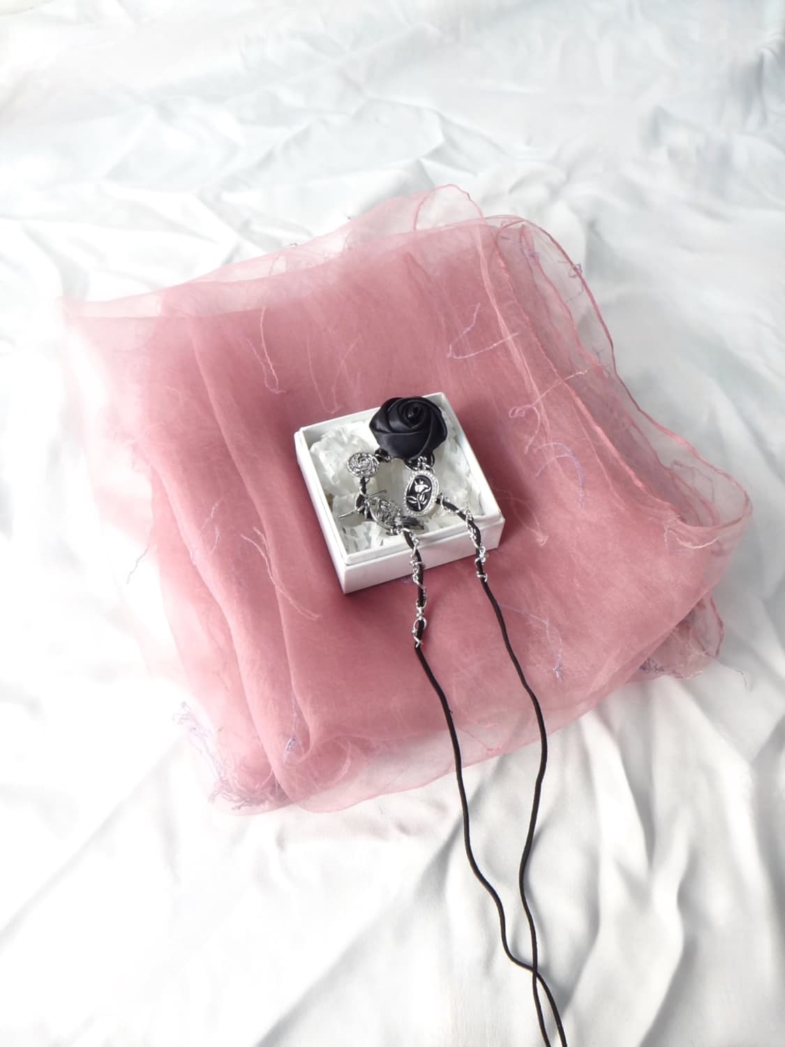Rose charm fairy choker 상품이미지2