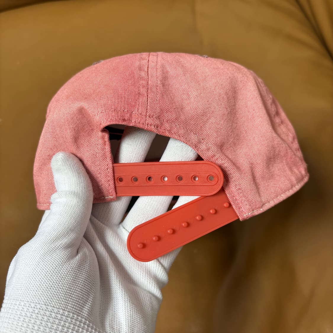 RRL 더블알엘 랄프로렌 폴로 윙로고 6패널 볼캡 모자 워시드 레드 상품이미지7