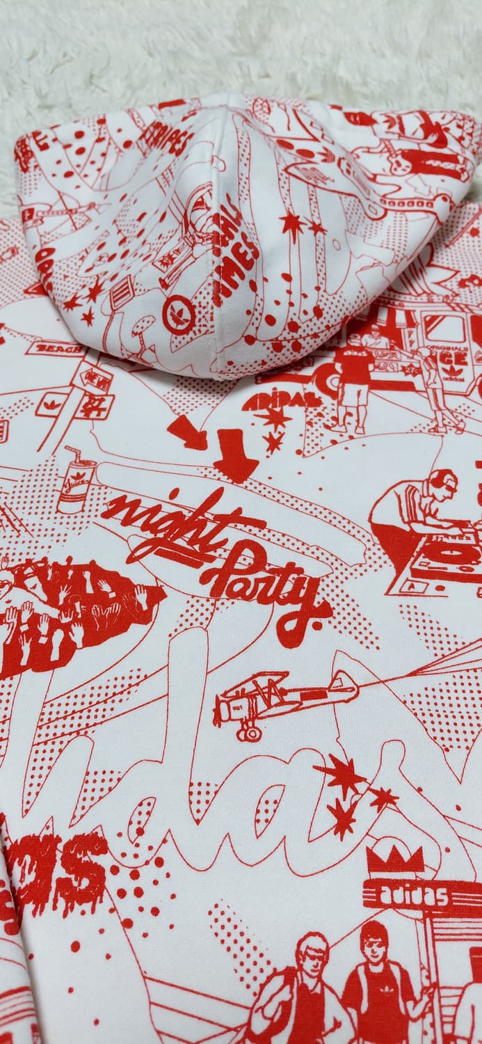 아디다스 패턴 기모 후드집업 100 상품이미지7