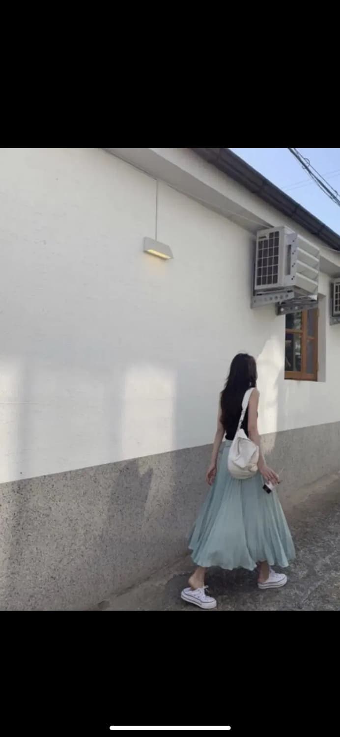 프로스트제이 카인다 랩 플리츠 스커트 베이지, 민트 상품이미지2