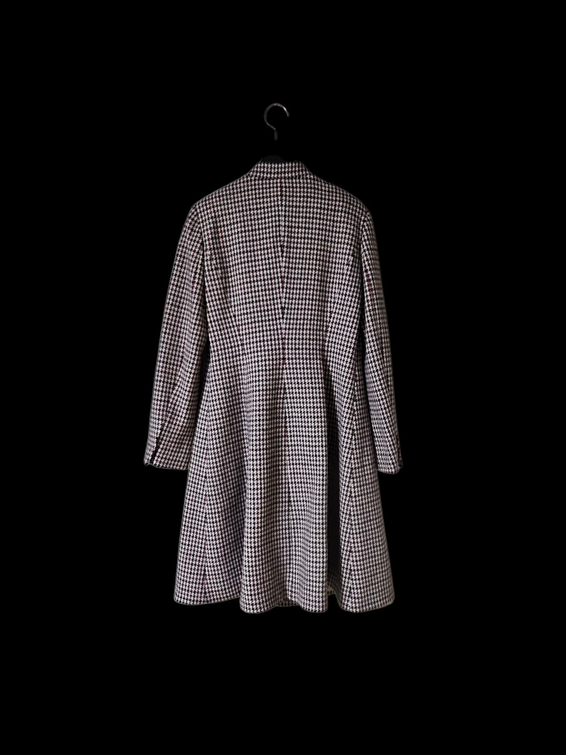 질스튜어트뉴욕 울혼방 하운드투스 체크 여성 롱코트 88 M/상태좋음 상품이미지9