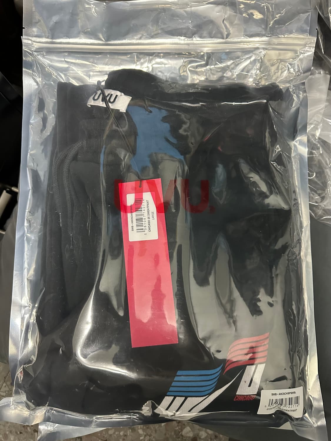 UVU 시카고 25 스웨트팬츠 블랙(조거팬츠, 스웻팬츠) L 상품이미지3