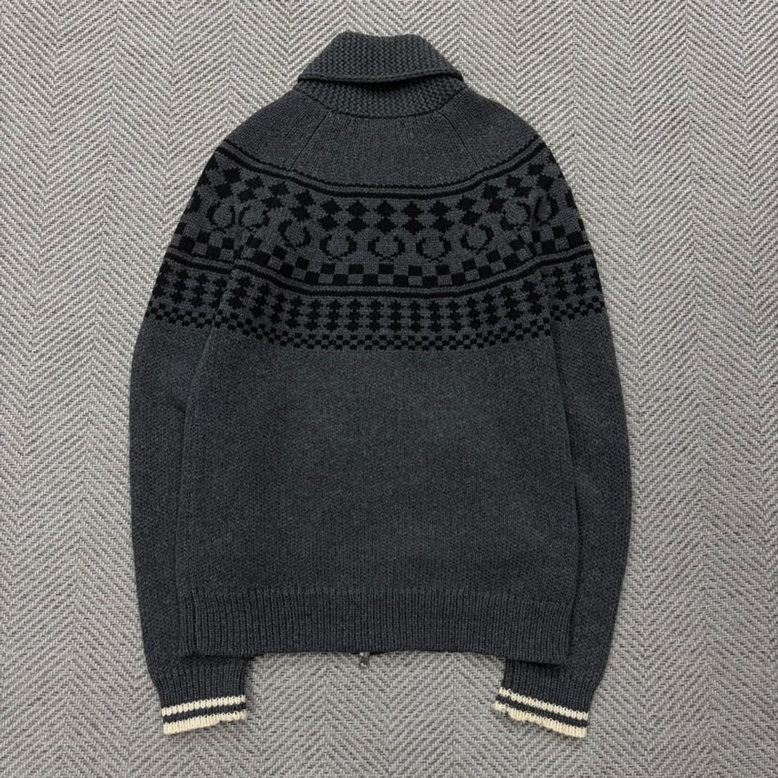 프레드페리 숄카라 니트 집업 v2358 상품이미지2