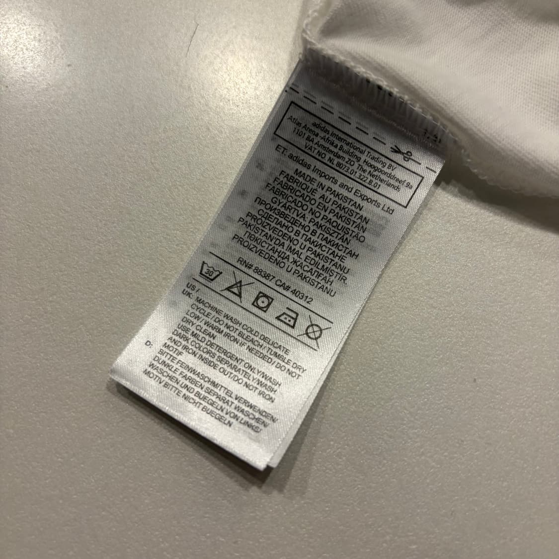 [S] 아디다스 삼선 반팔 티셔츠 화이트 C651 상품이미지7