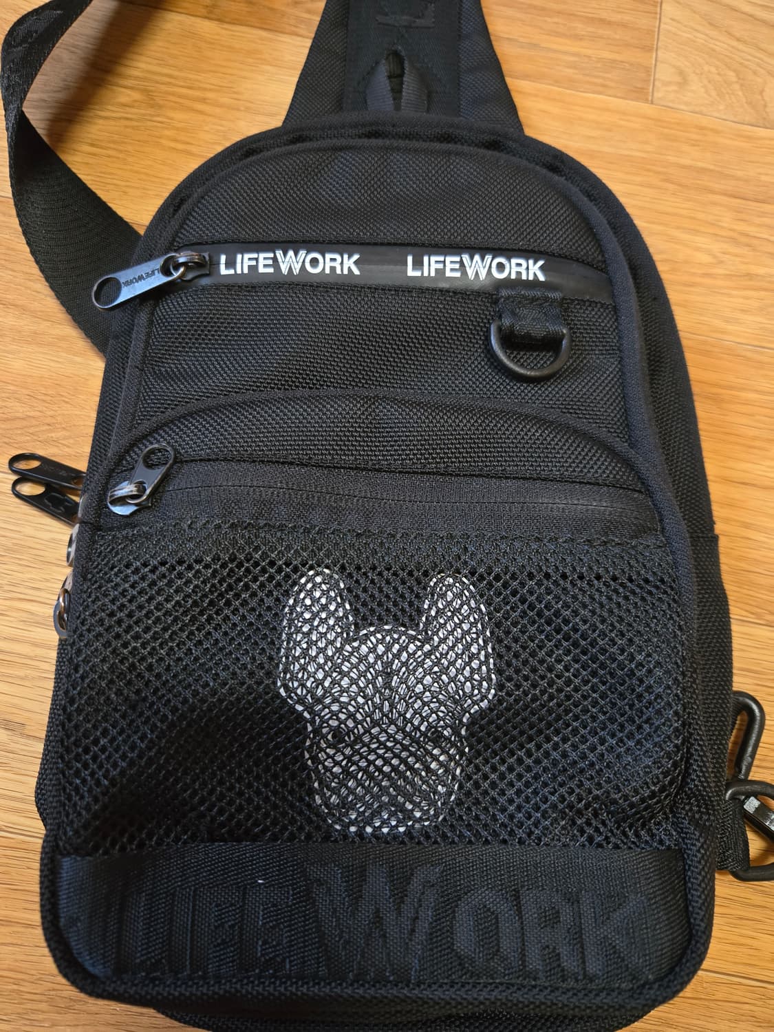 라이프워크 정품 뉴 메쉬포켓 슬링백 상품이미지3
