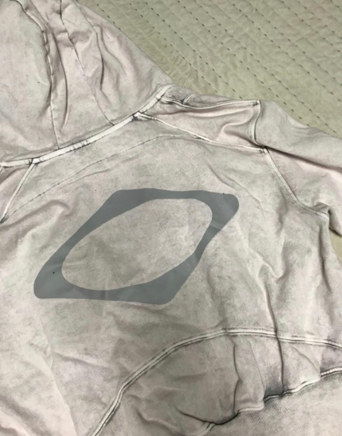 미스치프 롬버스 빅 포켓 후드집업 블리치드 핑크 그레이 M 상품이미지4