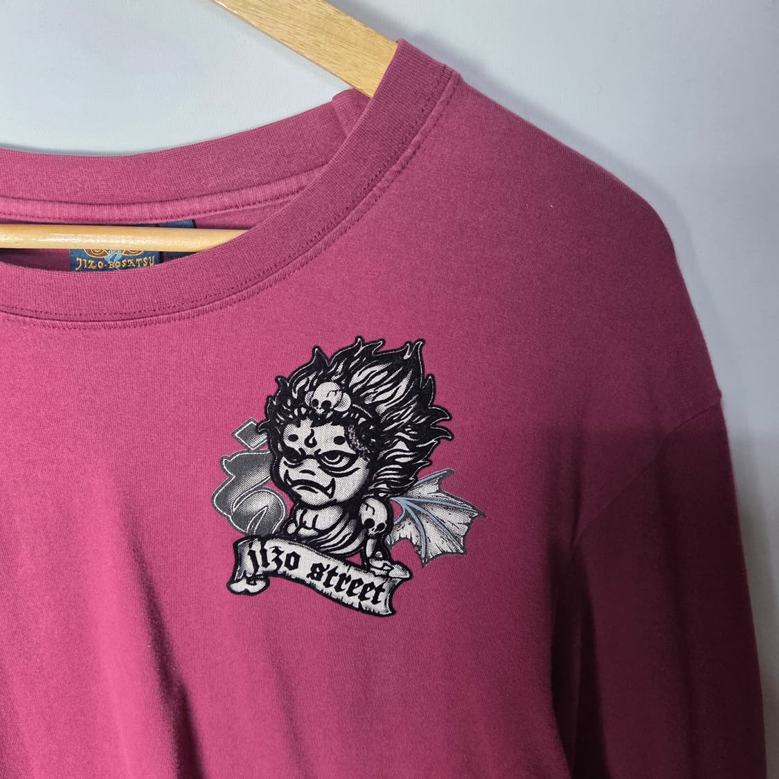 [Jizo Bosatsu] 빈티지 스컬 그래픽 프린팅 롱슬리브 상품이미지3