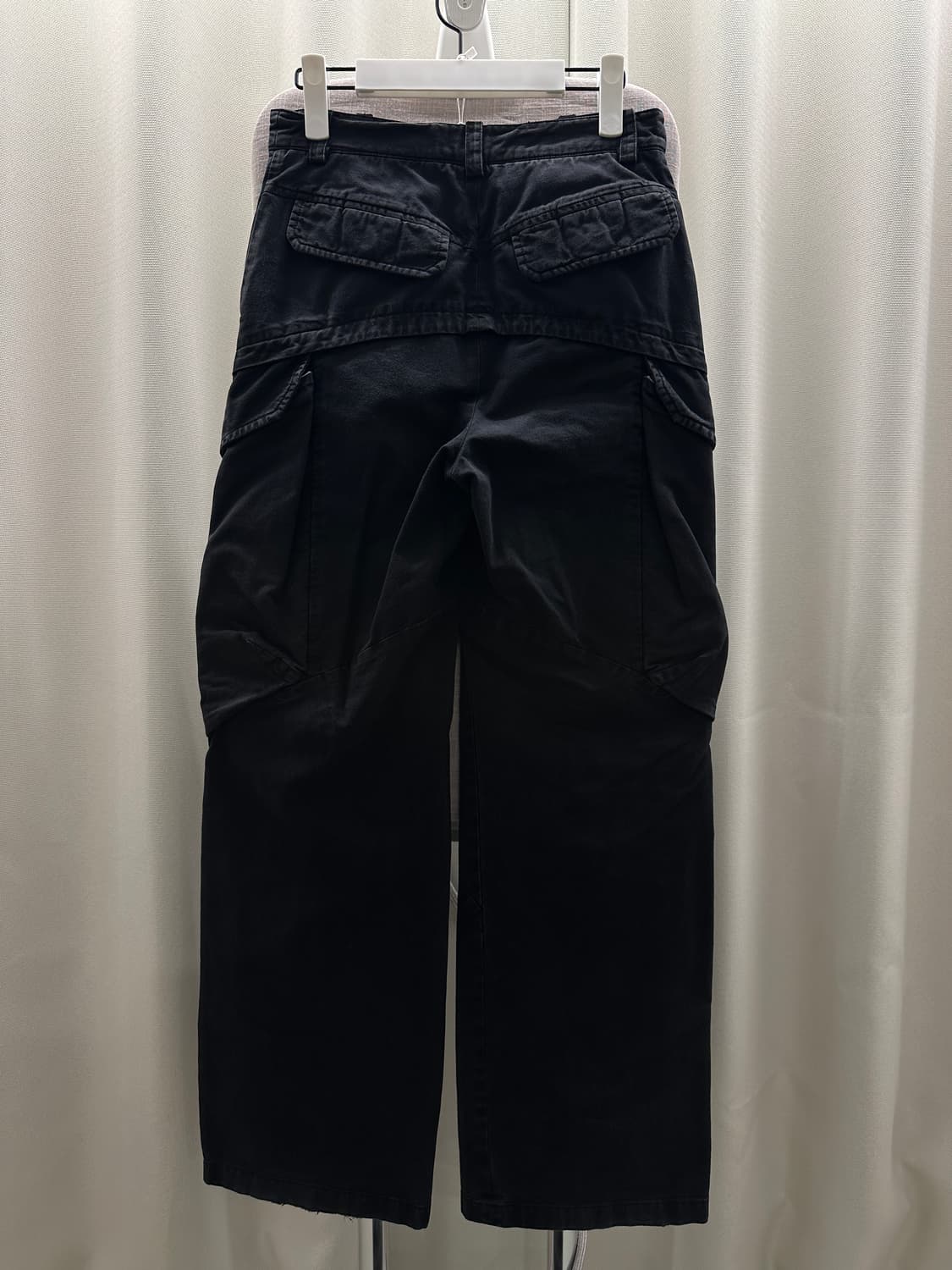 [24] 토니웩 가먼트다잉 개버딘 와이드 카고 팬츠 - 카본 피그먼트 상품이미지3