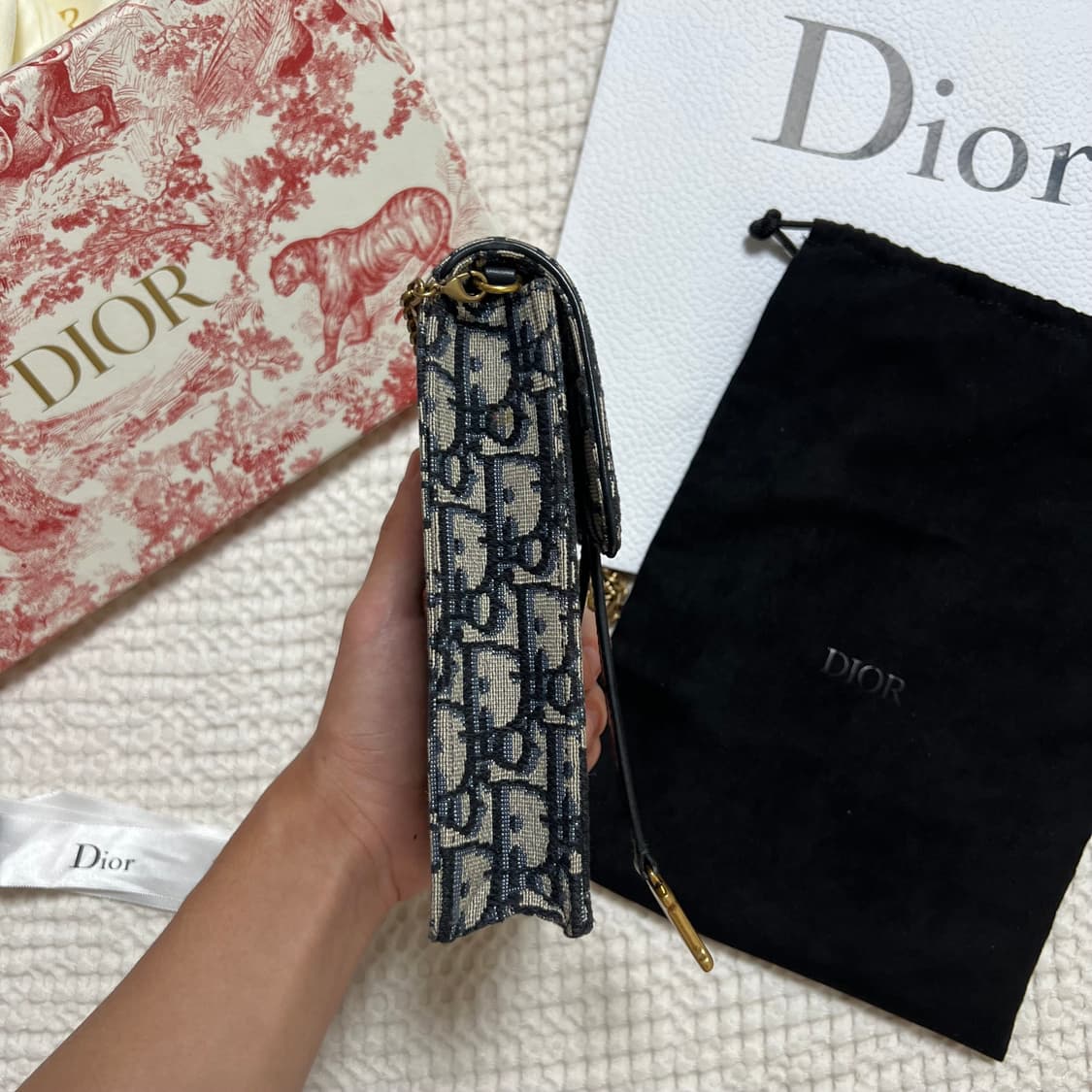 (당일배송 풀구성) 디올 오블리크 폰홀더백 상품이미지5