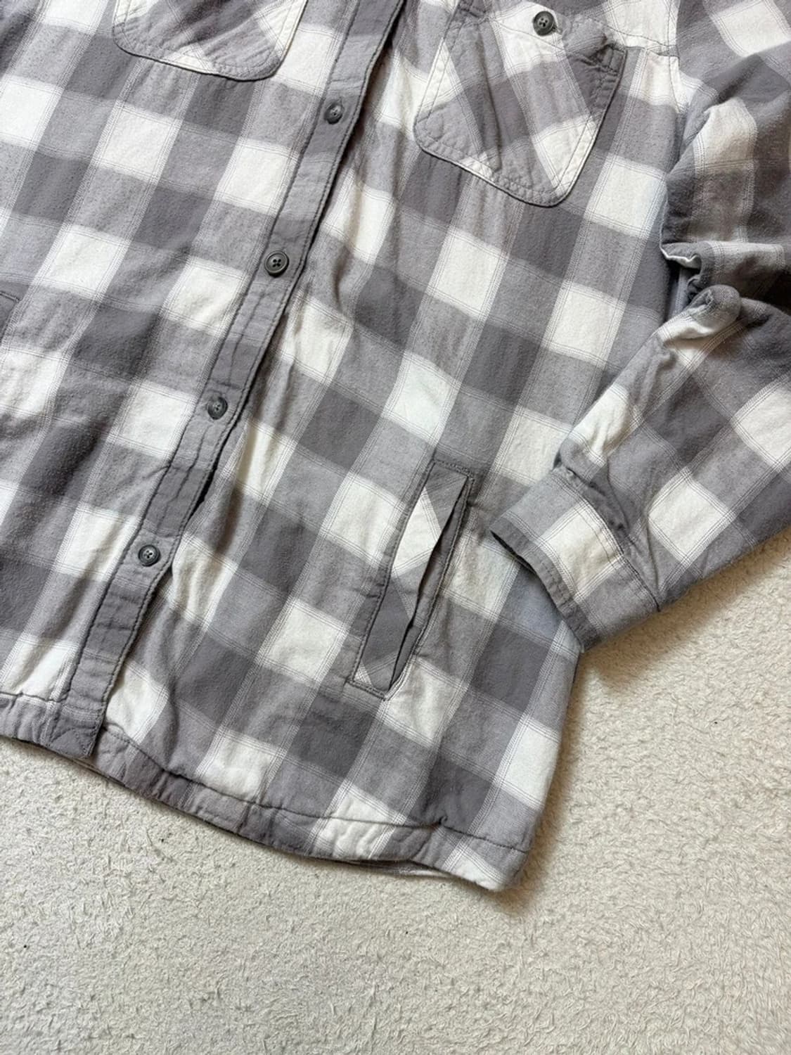 에디바우어 00's 우먼스 플란넬 후드 셔츠 자켓 PN6496 상품이미지4