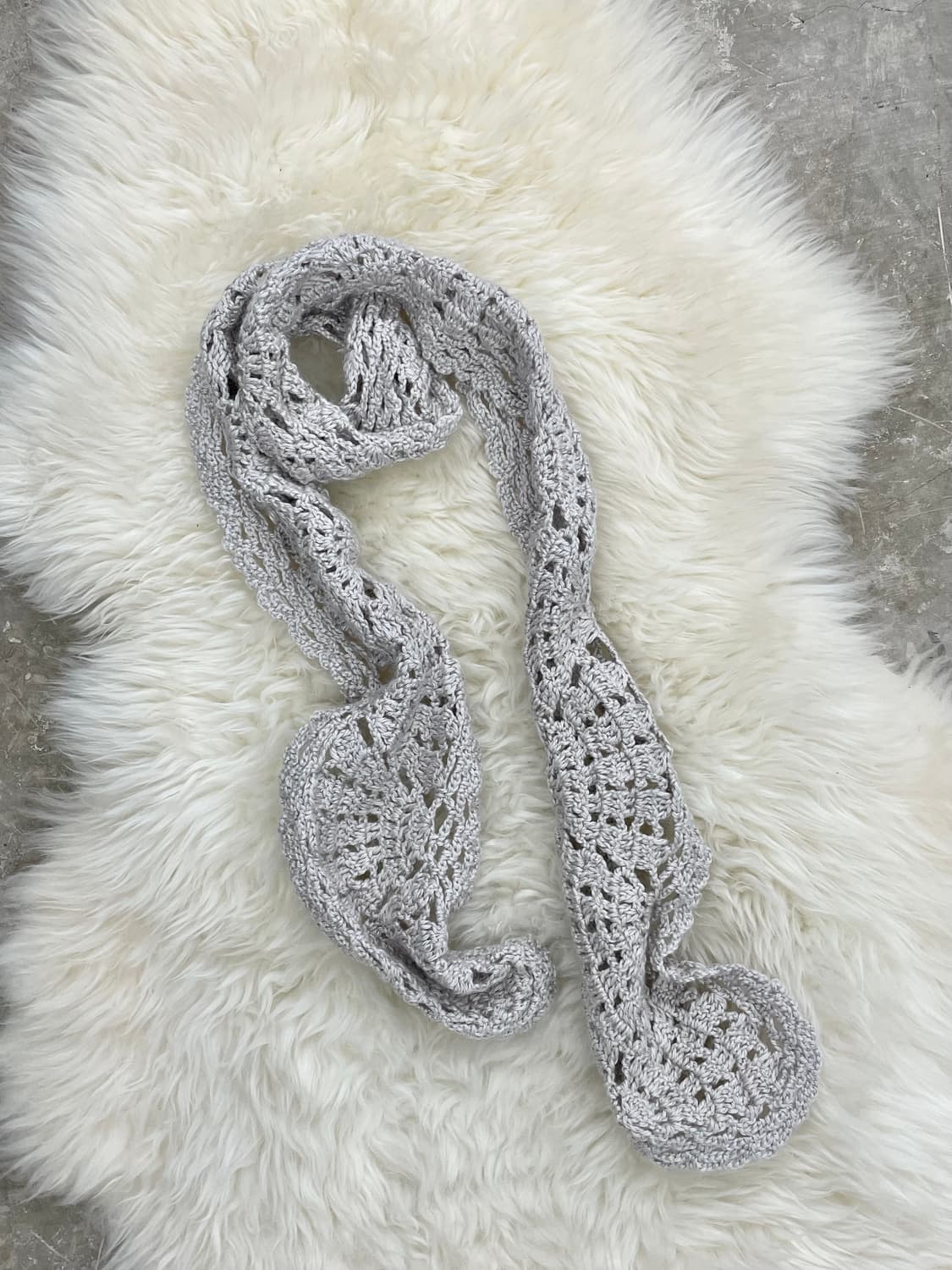 모리 크로셰 짜임 머플러 상품이미지3