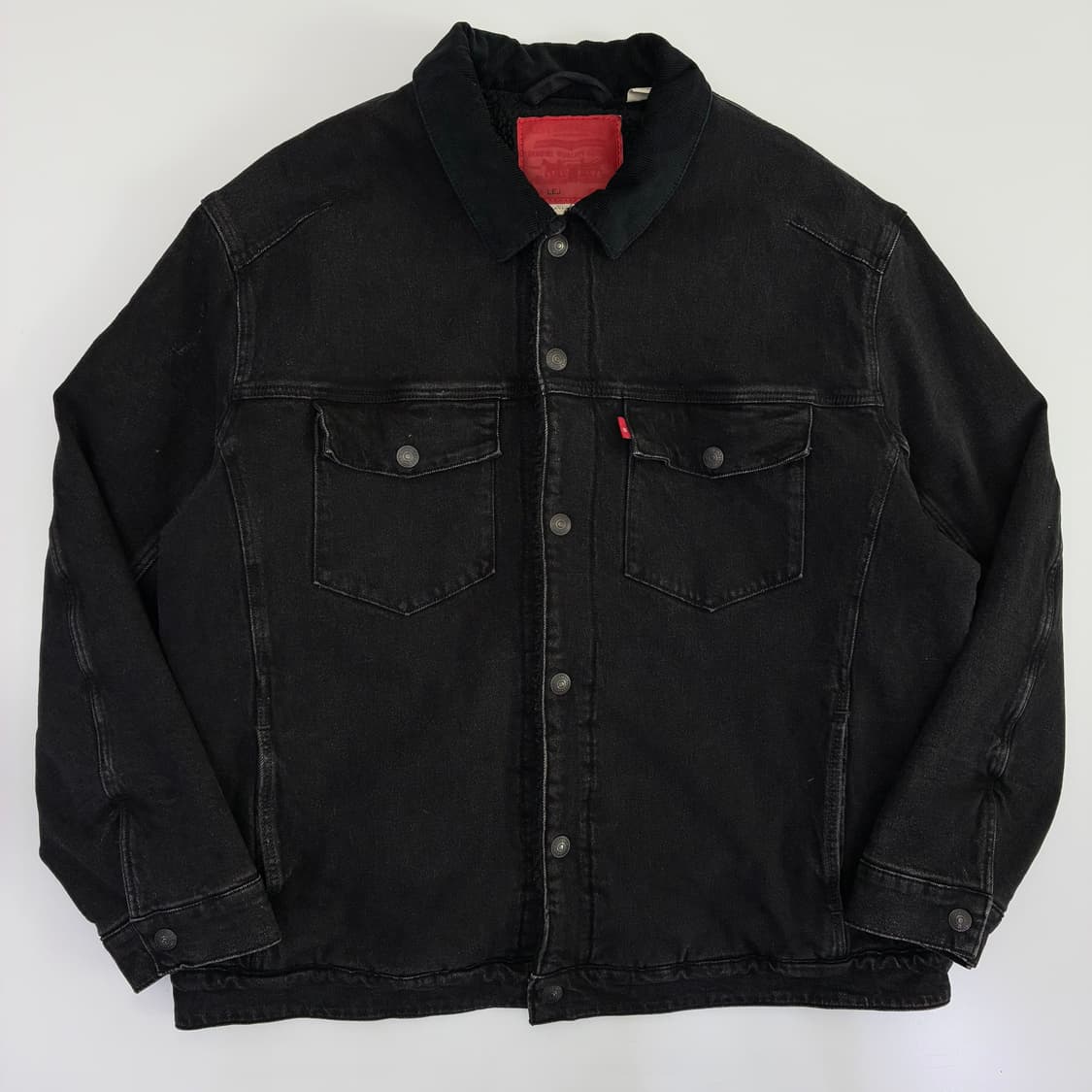 Levi's  리바이스 엔지니어드 진 블랙 쉐르파 데님 자켓 상품이미지1