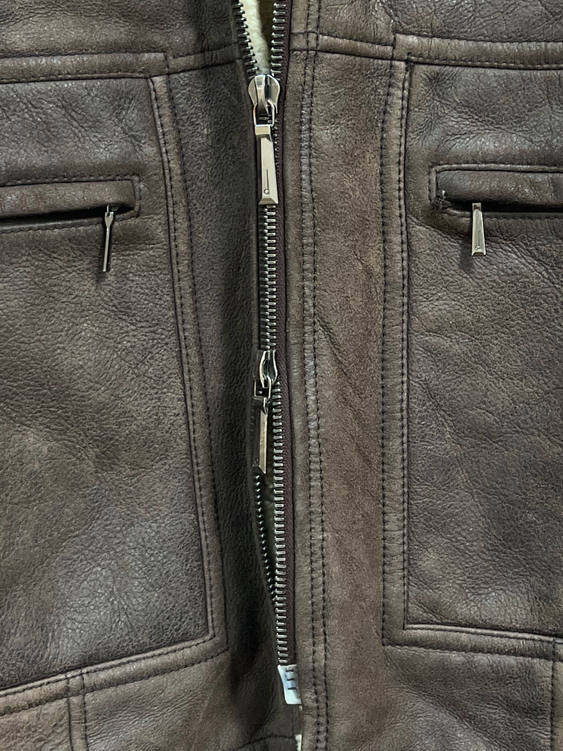 Dunhill 램스킨 무스탕 하프 자켓 Men L 상품이미지5