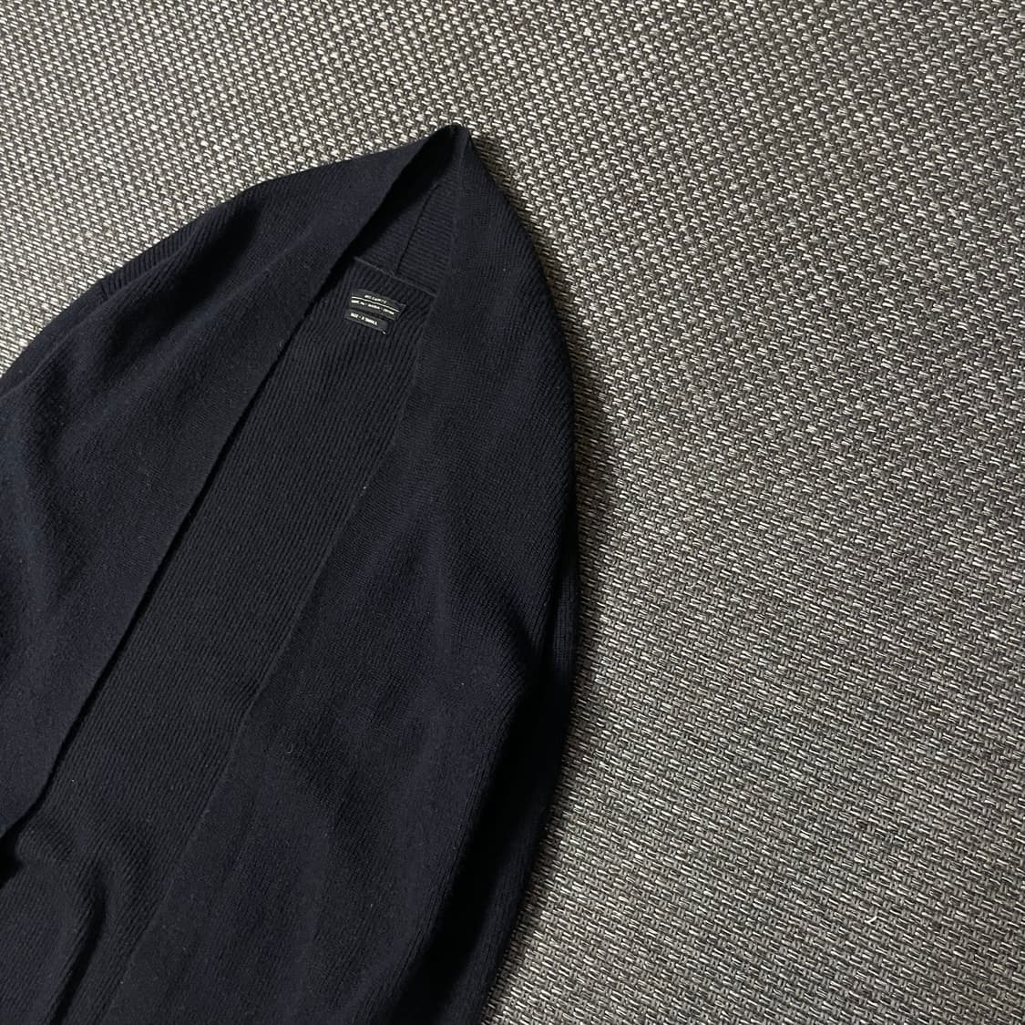 빈티지 네이비 니트 숄카라 가디건 XS 상품이미지4