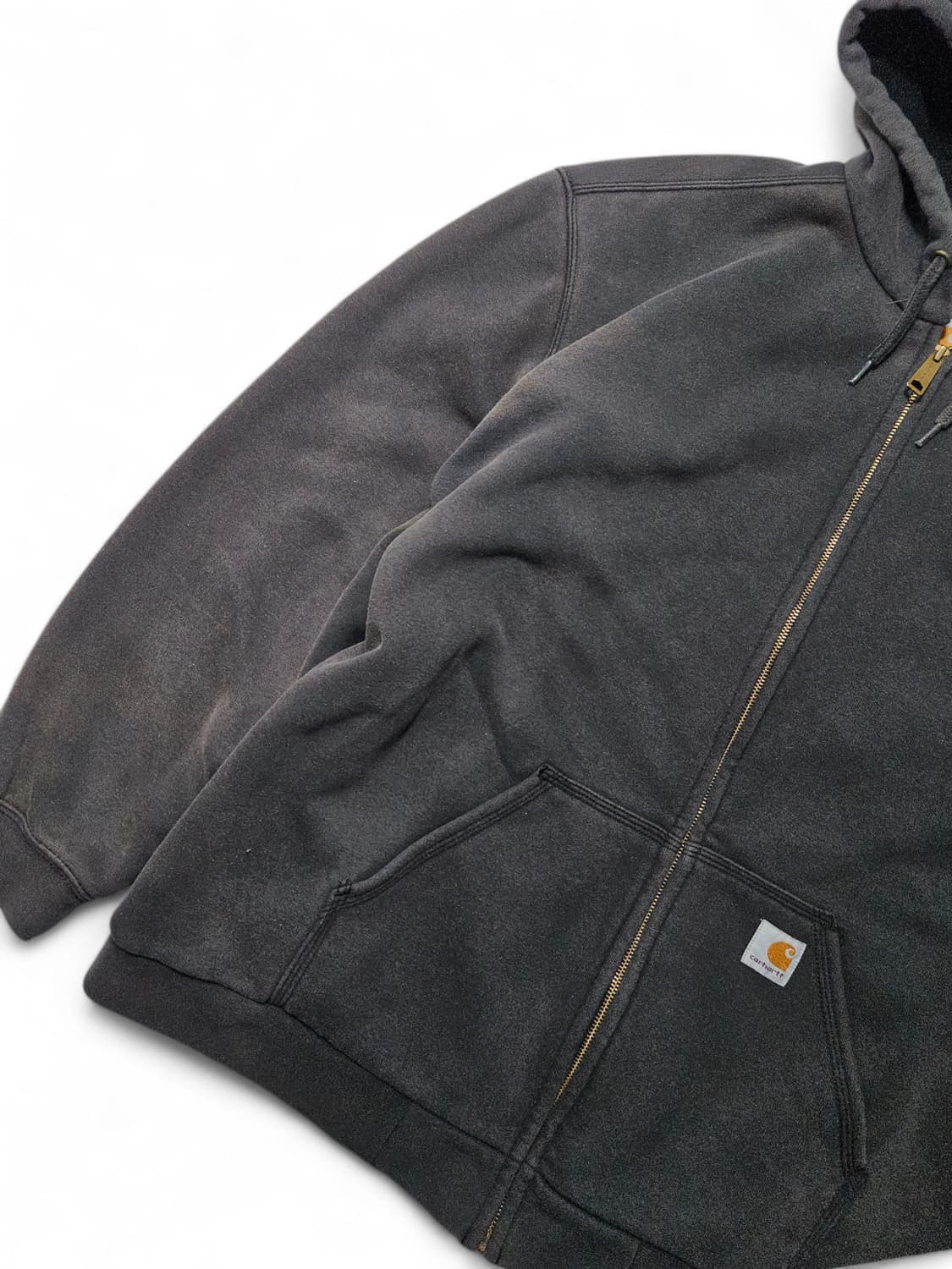 칼하트 썬페이딩 하드페이딩 써멀 와플 후드집업 XL 상품이미지4