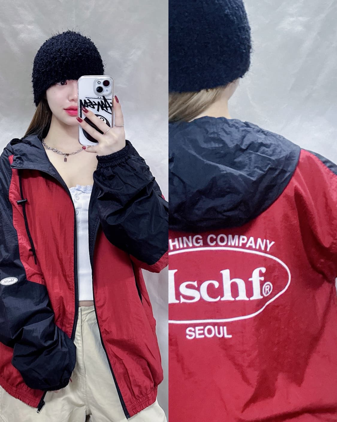 미스치프 서울 빅로고 바람막이  상품이미지1