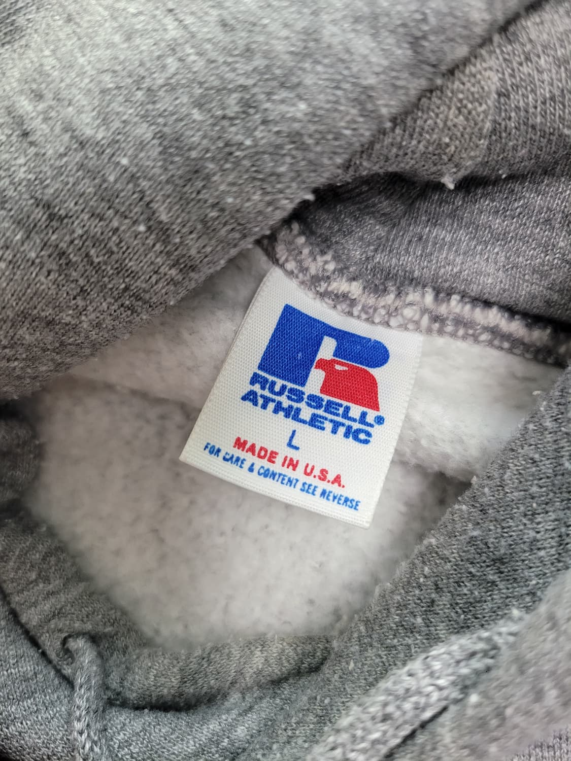 [L] 90s 빈티지 러셀 후드 USA Made 상품이미지3