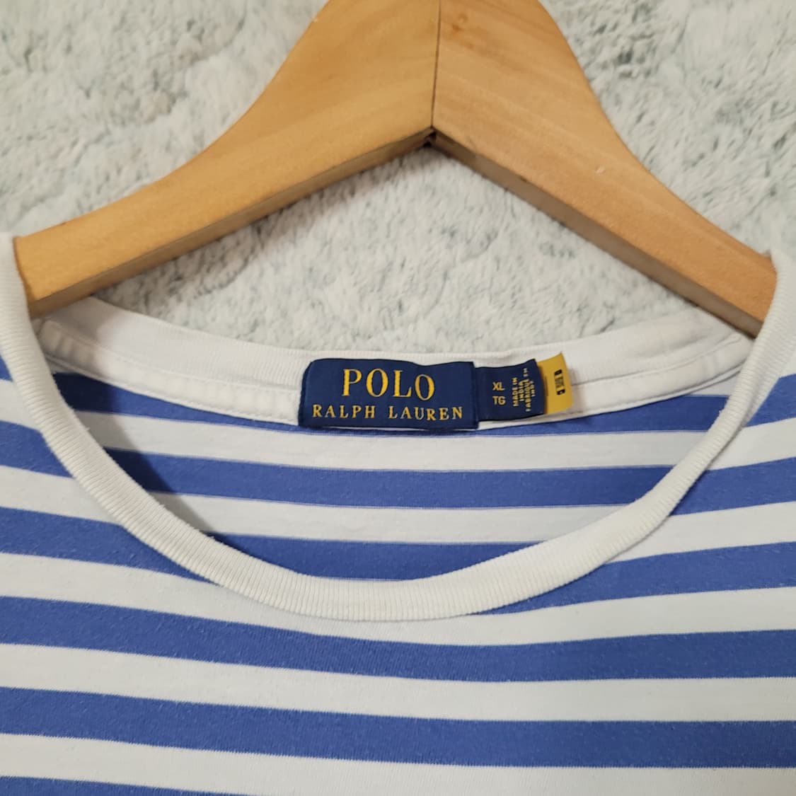 G613 [XL] 폴로 랄프로렌 스트라이프 티셔츠 QR인증 상품이미지3