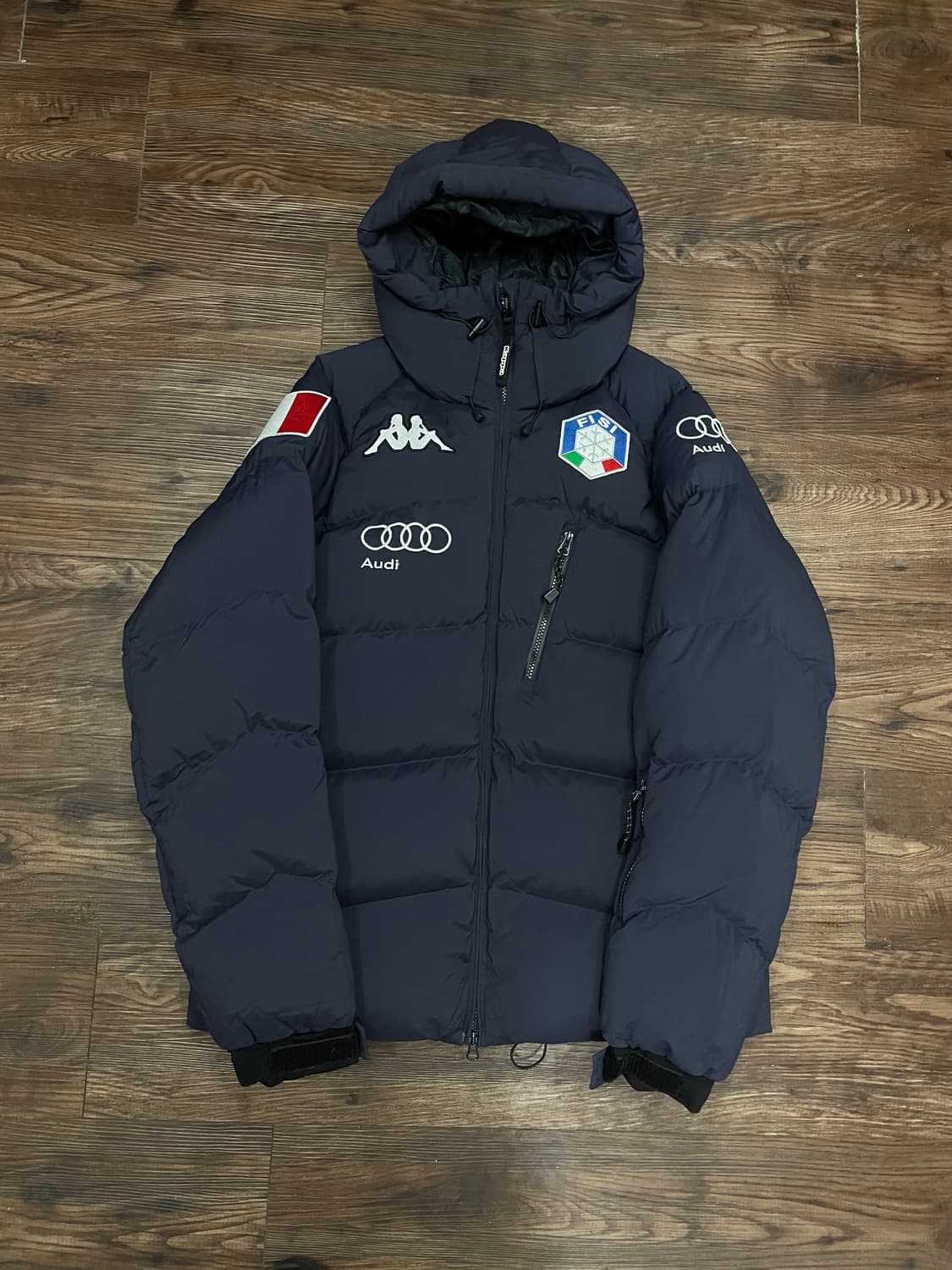 카파 이탈리아 아우디 덕다운 스키복 푸퍼 패딩 네이비 상품이미지1
