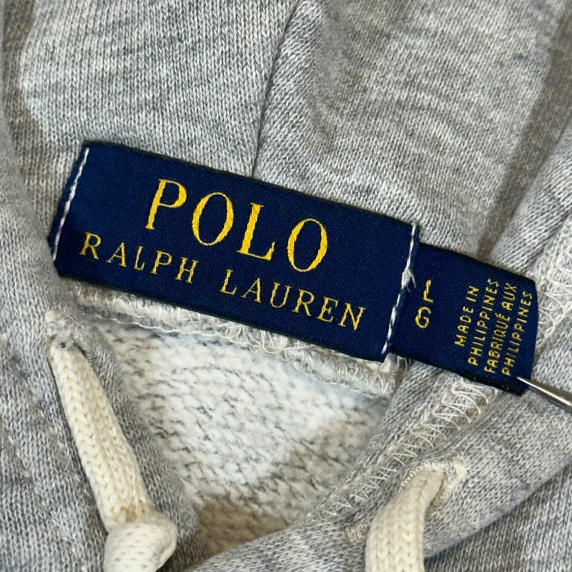 폴로 랄프로렌 아치로고 그레이 후드티 상품이미지4