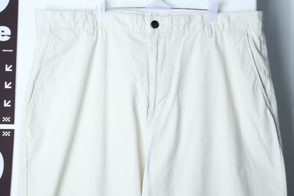 (4XL) 무신사 스탠다드 면바지 팬츠 빅사이즈 화이트 무지-P10203 상품이미지3