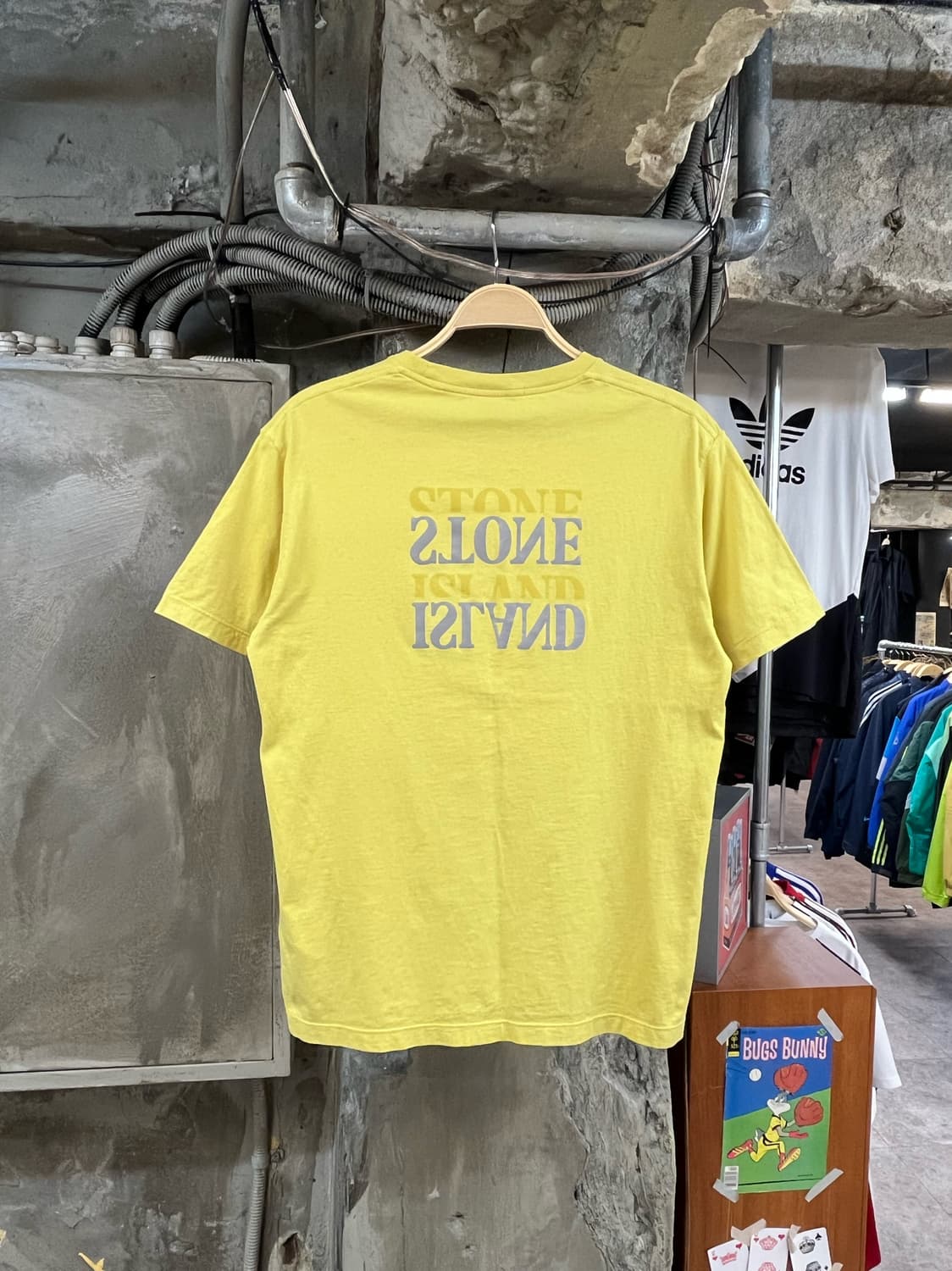 스톤아일랜드 반팔티 옐로우 L #csz2759  상품이미지1