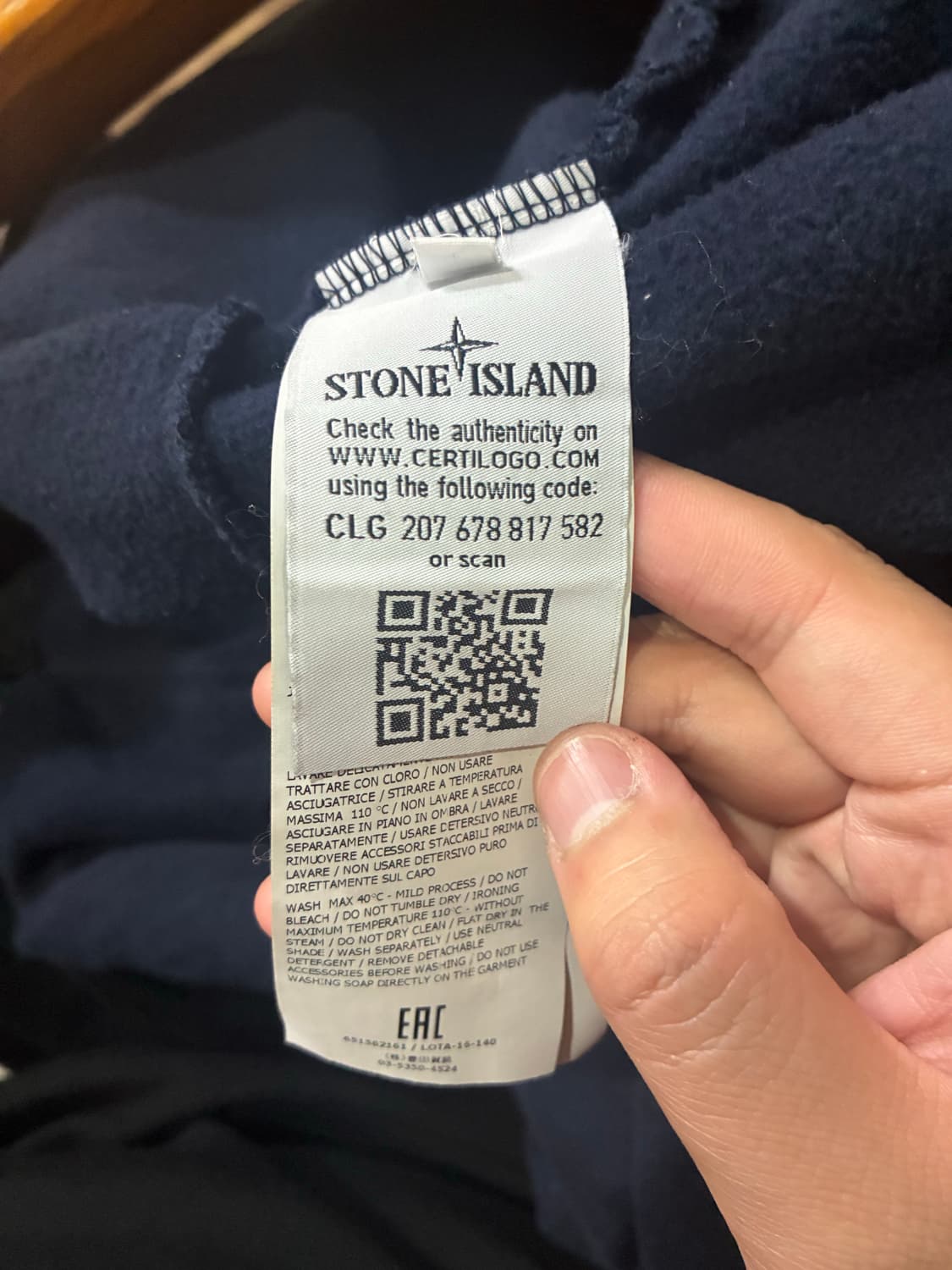 스톤아일랜드 네이비 후드집업 XL 상품이미지2