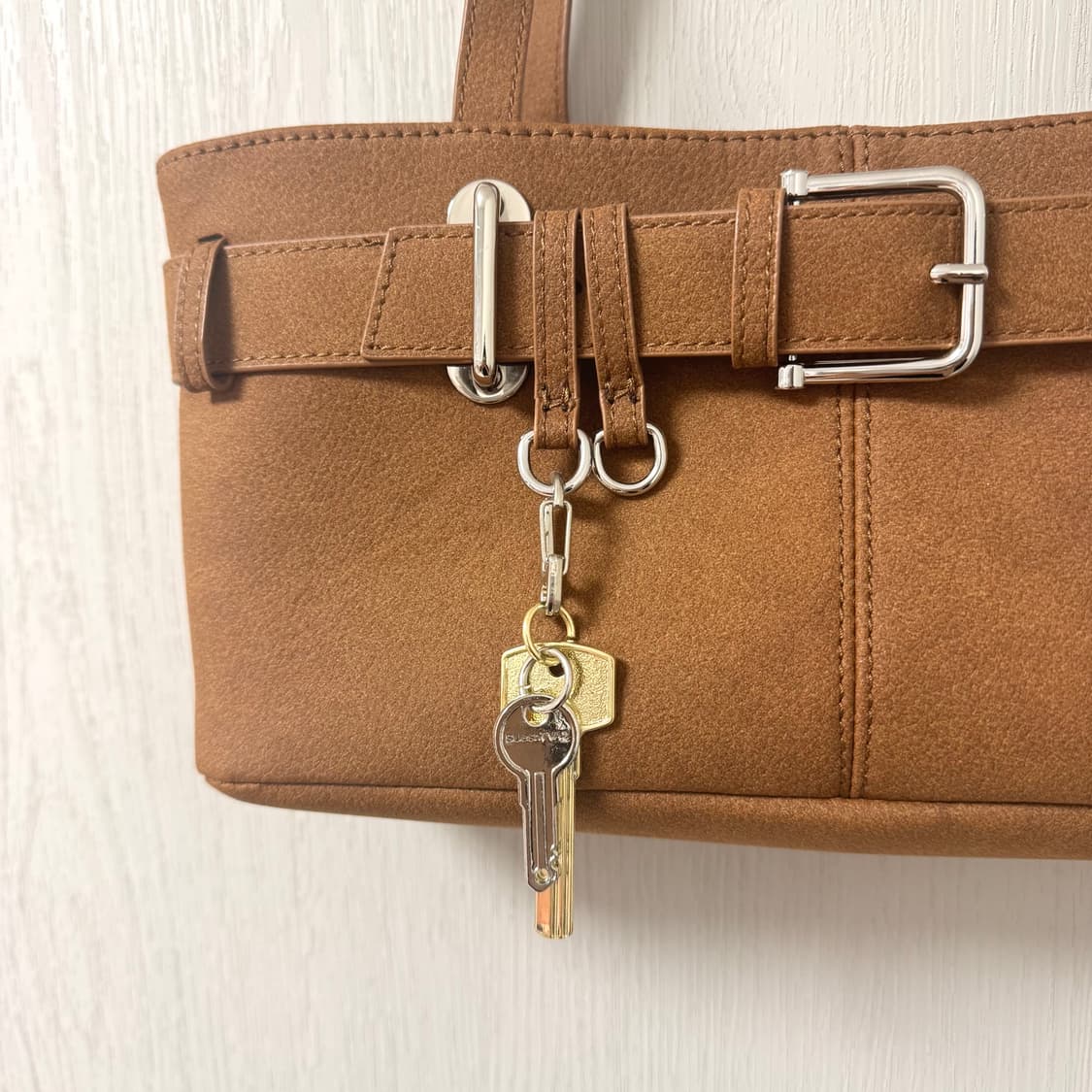 브라운 벨트 바게트백 상품이미지2