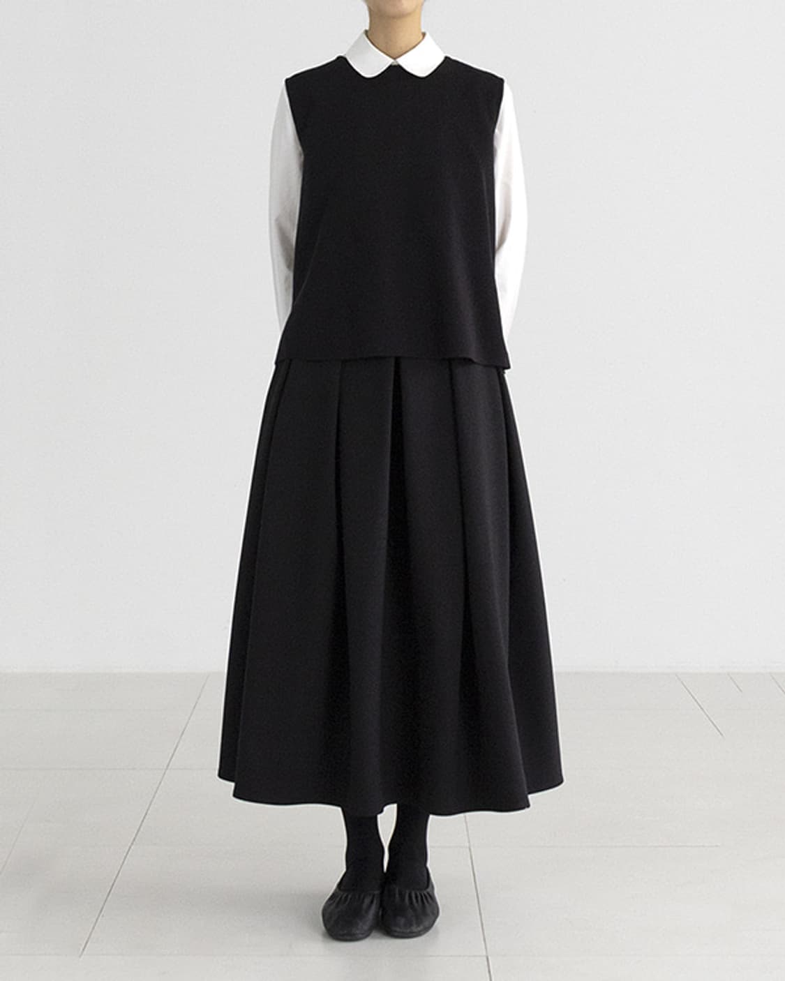 유노이아  Classic Tuck Skirt 새상품 상품이미지1
