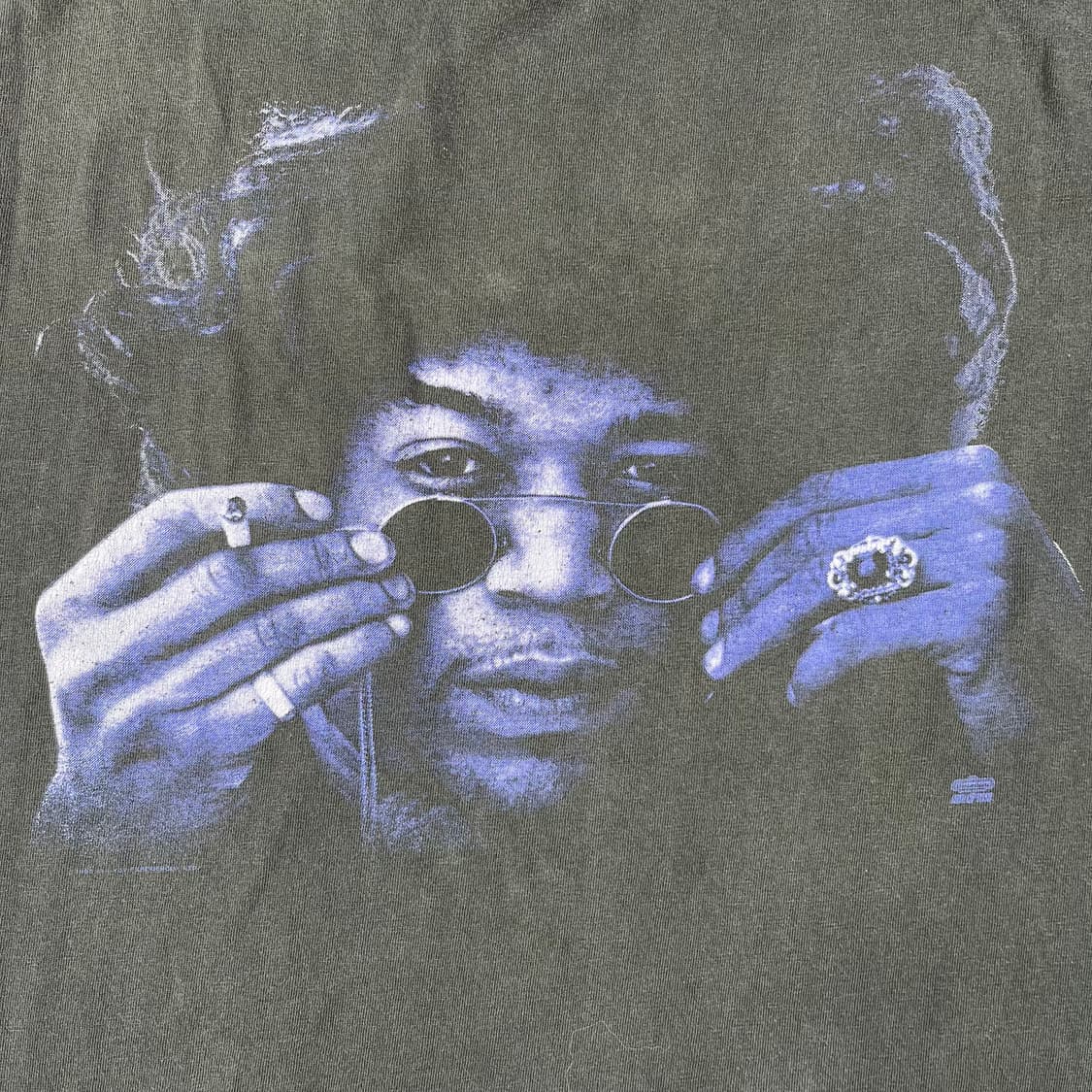 빈티지 Jimi hendrix 퍼플 페이스 반팔 상품이미지4