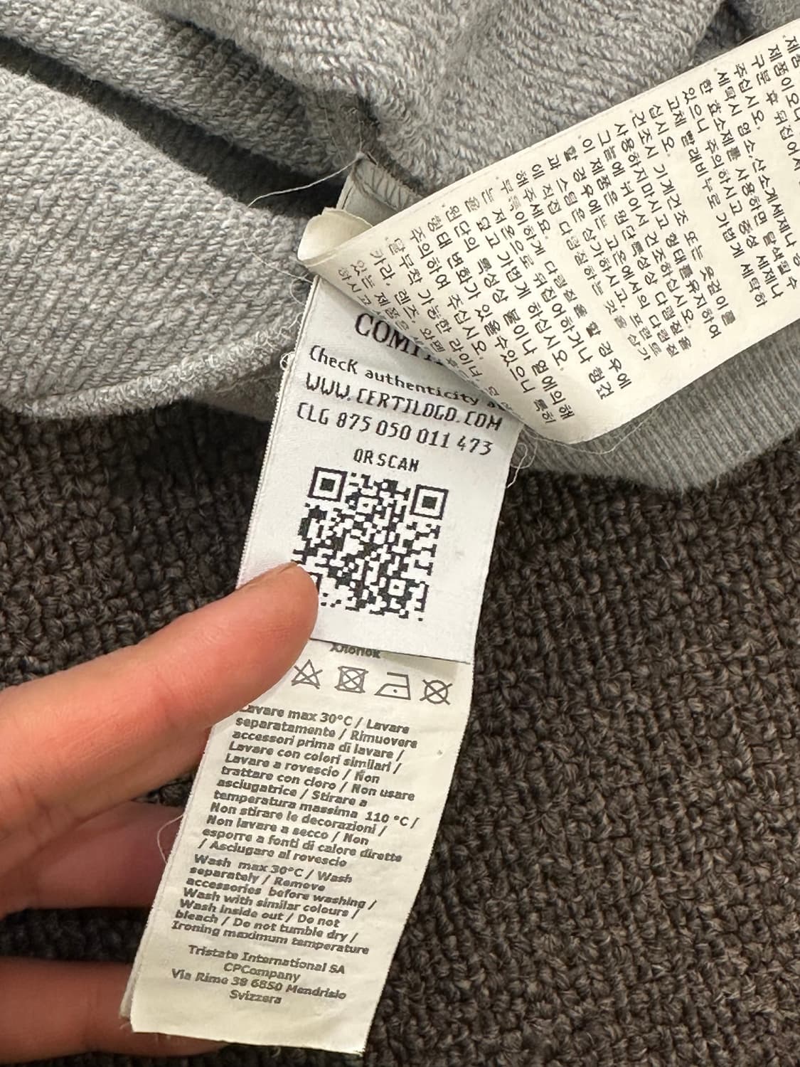 95)C.P Company 빈티지 그레이스톤 스웻셔츠 상품이미지6