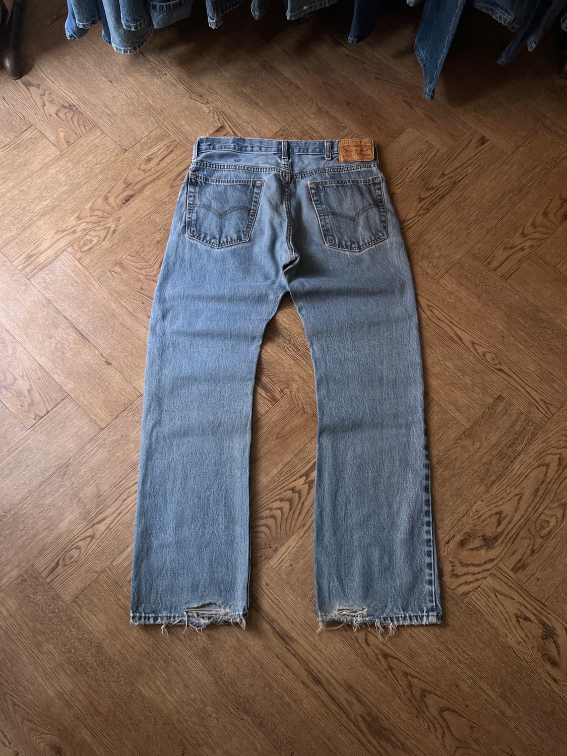 [32]리바이스 517 빈티지 데미지드 플레어핏 데님 팬츠 상품이미지2