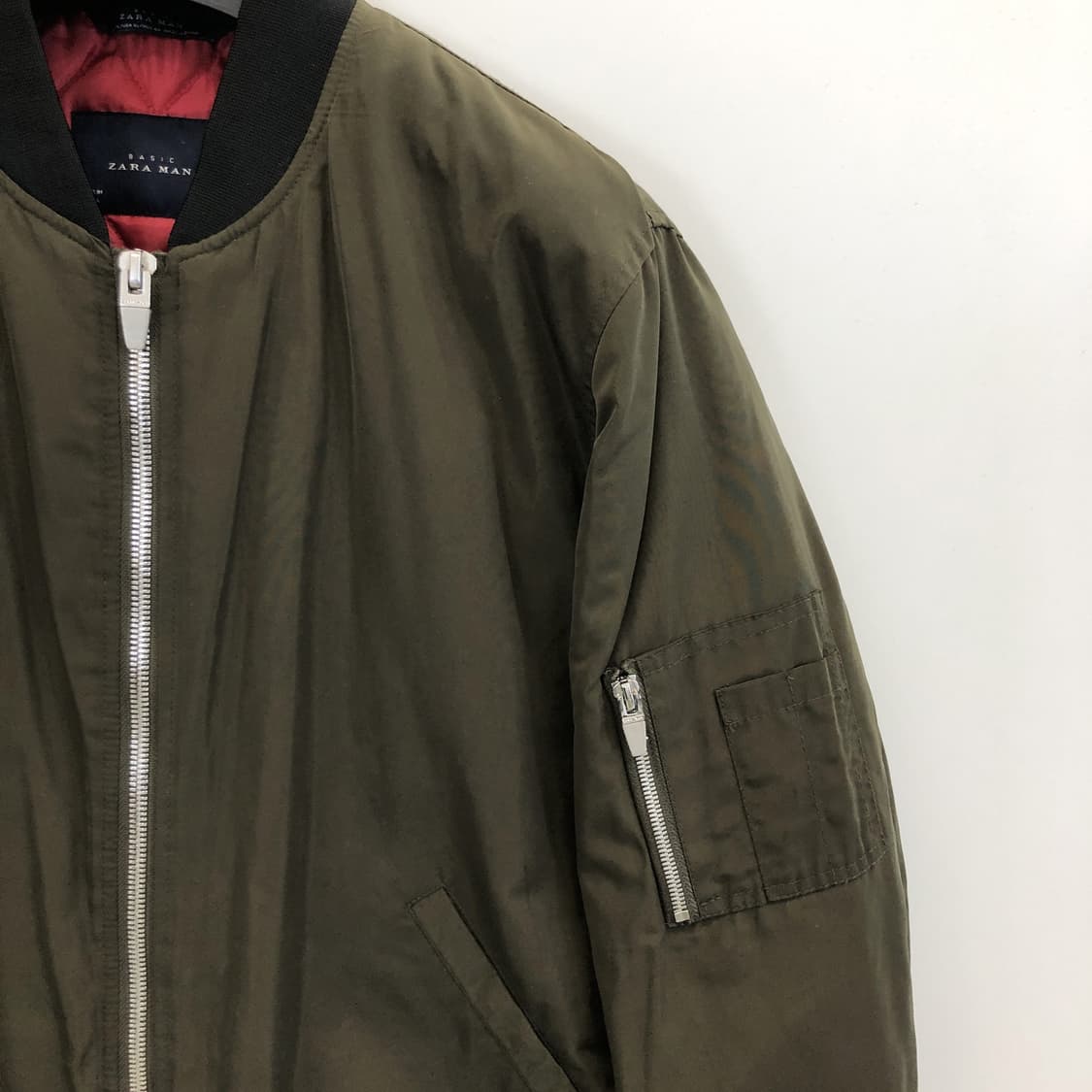 자라 누빔안감 MA-1 마원 블루종점퍼 XL  상품이미지2