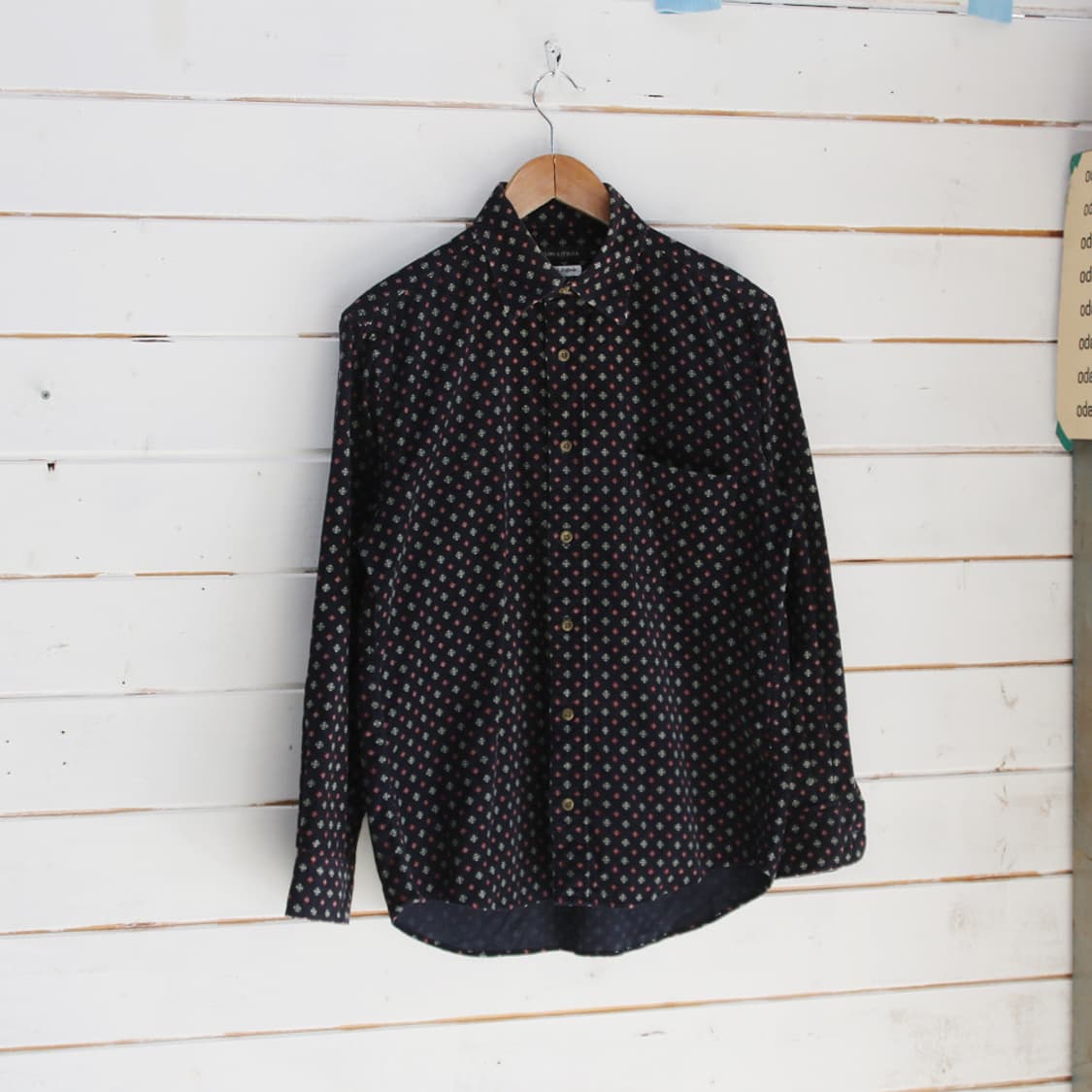 (착용컷) YUMI KATSURA 패턴 코듀로이 셔츠 (남성용 98) 상품이미지1