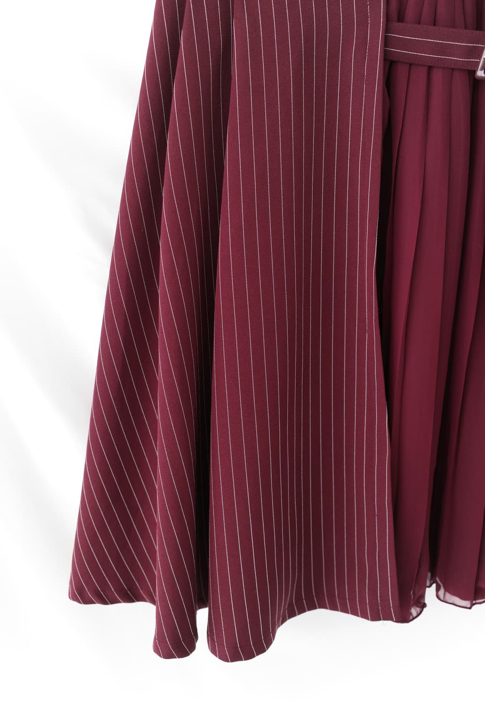 axes femme) buckle pleats stripe skirt 상품이미지3