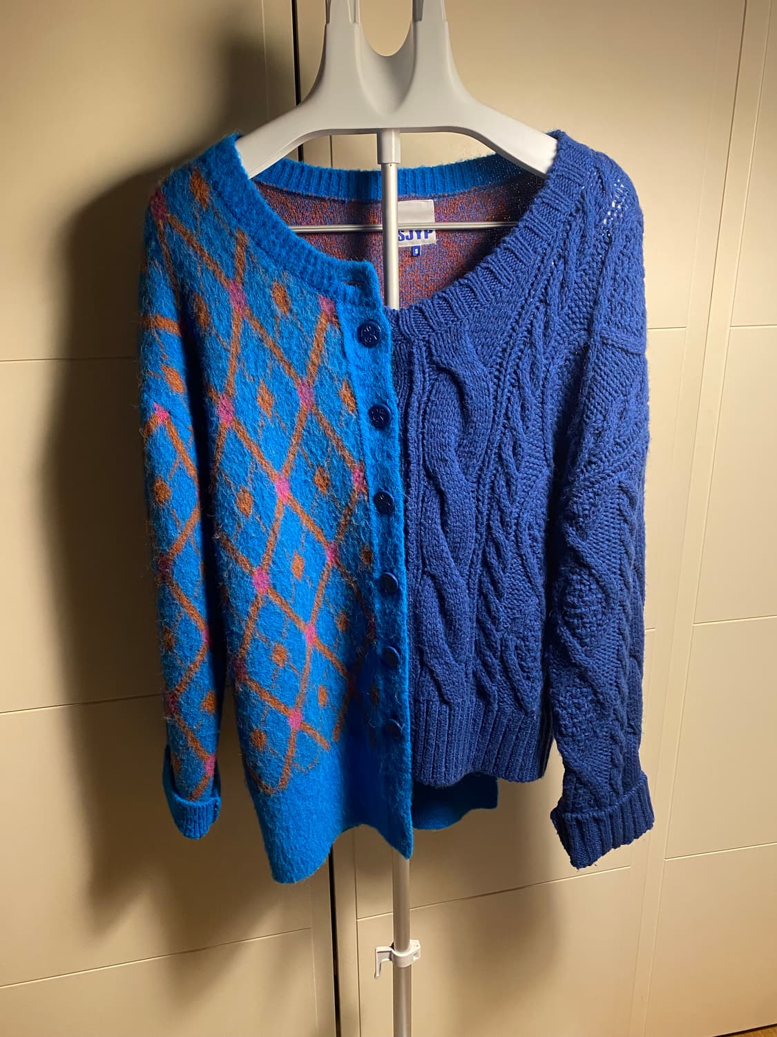 SJYP 언발란스 니트 가디건 S 상품이미지2