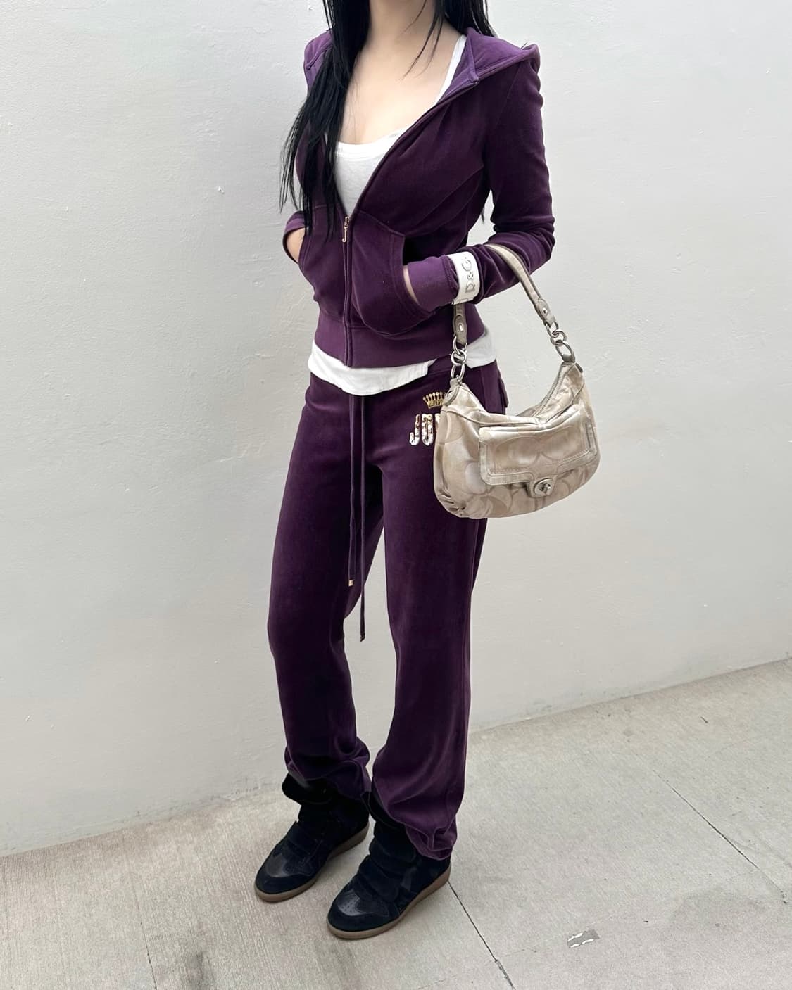 Juicy couture purple velvet set up“ 상품이미지3
