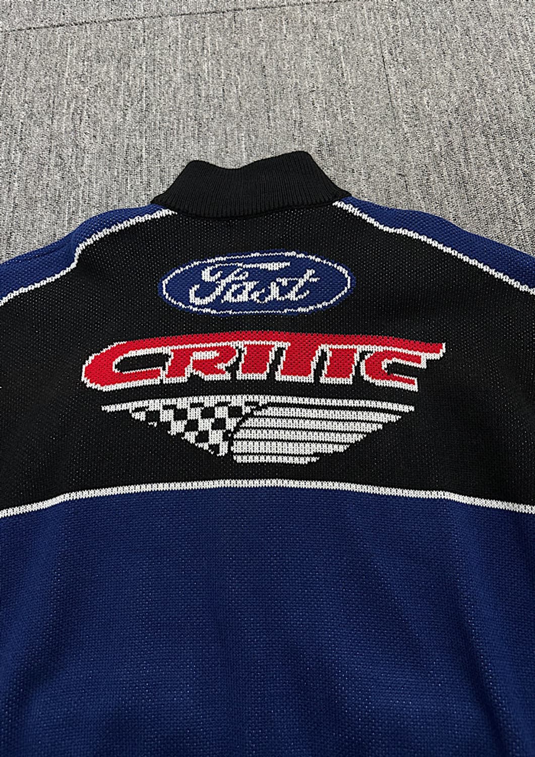 크리틱 오버핏 니트 집업 자켓  상품이미지5