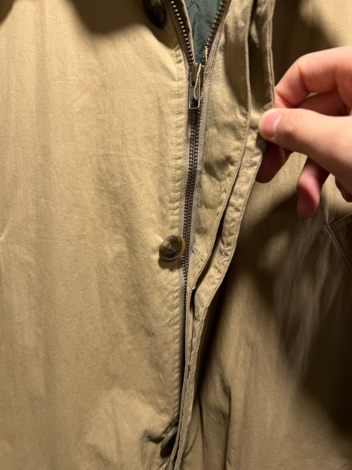 [2XL]폴로 랄프로렌 퀼팅 베이지 헌팅 자켓 상품이미지3