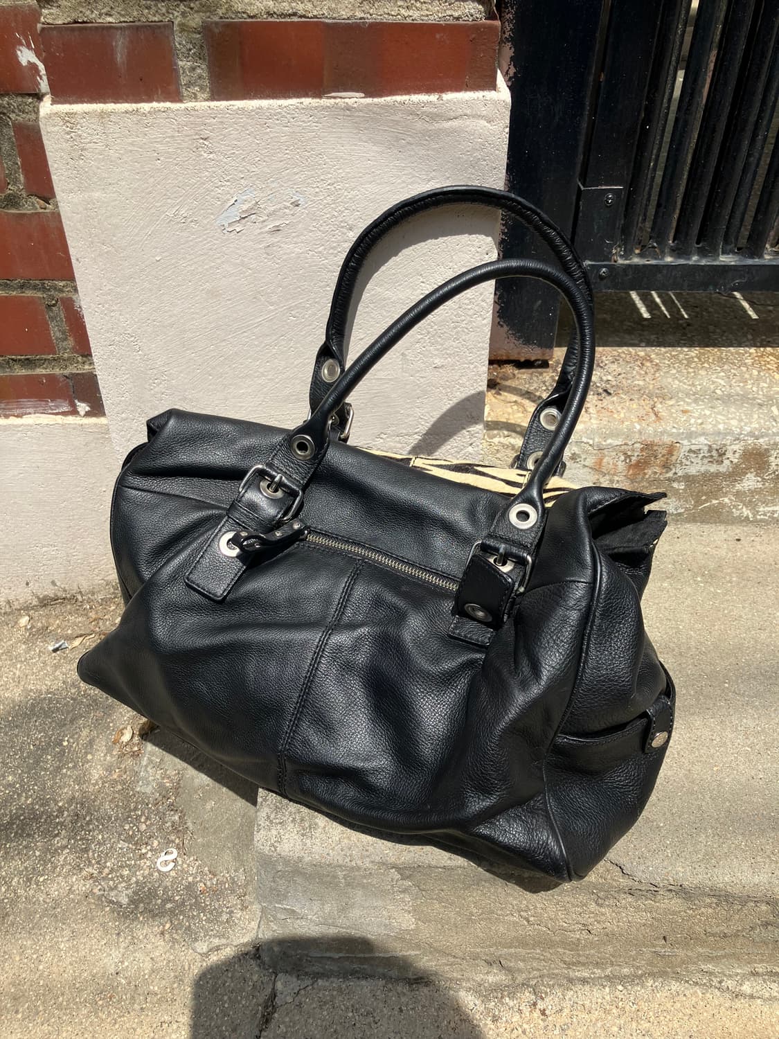 ELLE 지브라 가죽 숄더백 상품이미지4