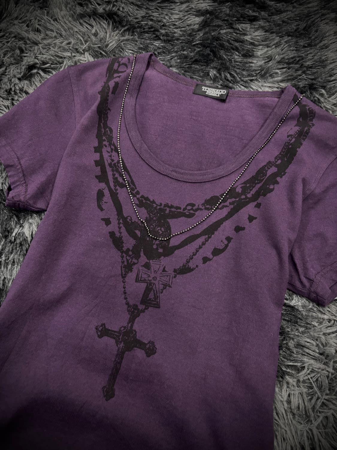 Tornado Mart 크로스 체인 프린팅 반팔 티셔츠 상품이미지3