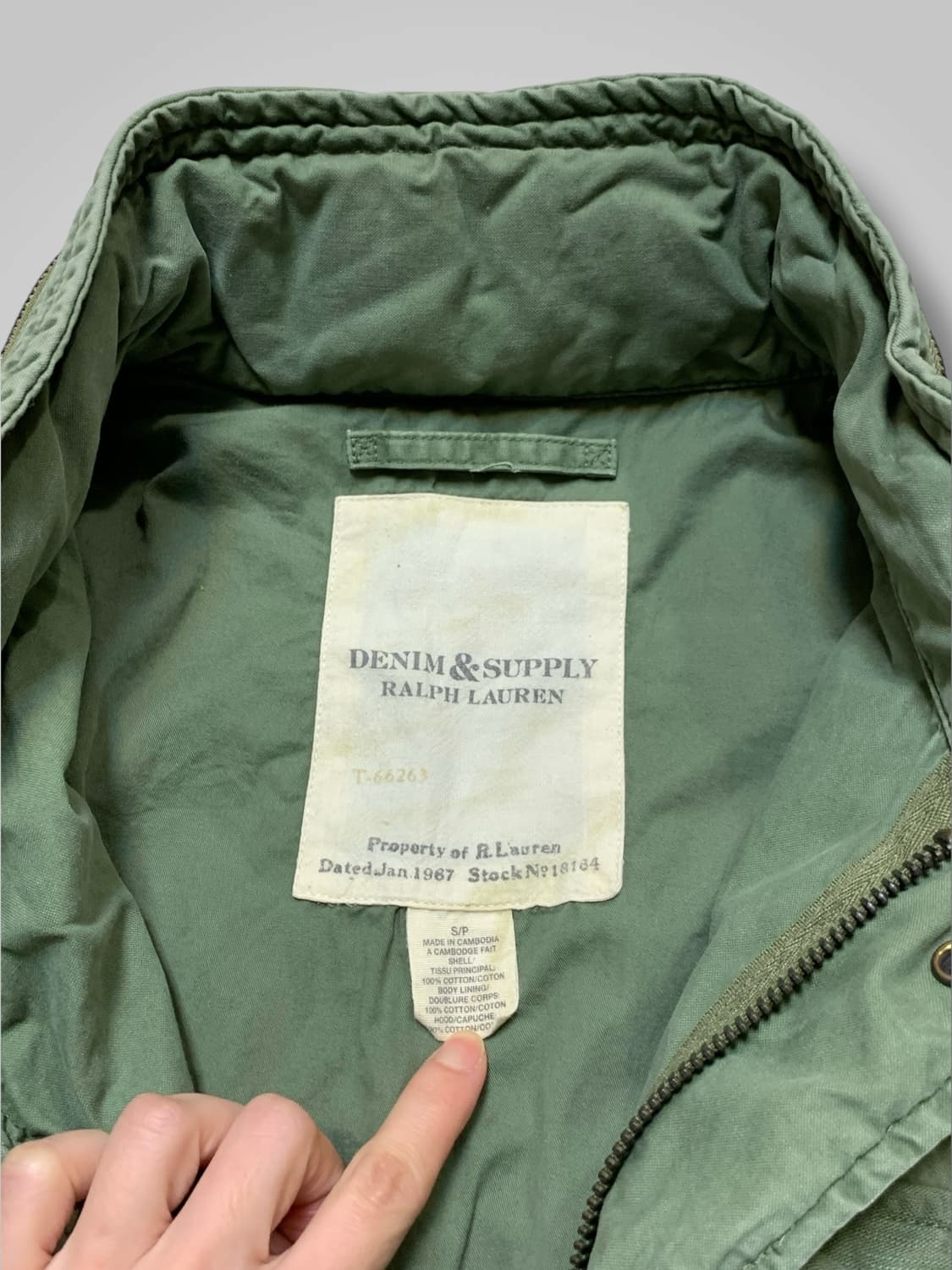 [남S]폴로 데님앤서플라이 m65 필드자켓 상품이미지7