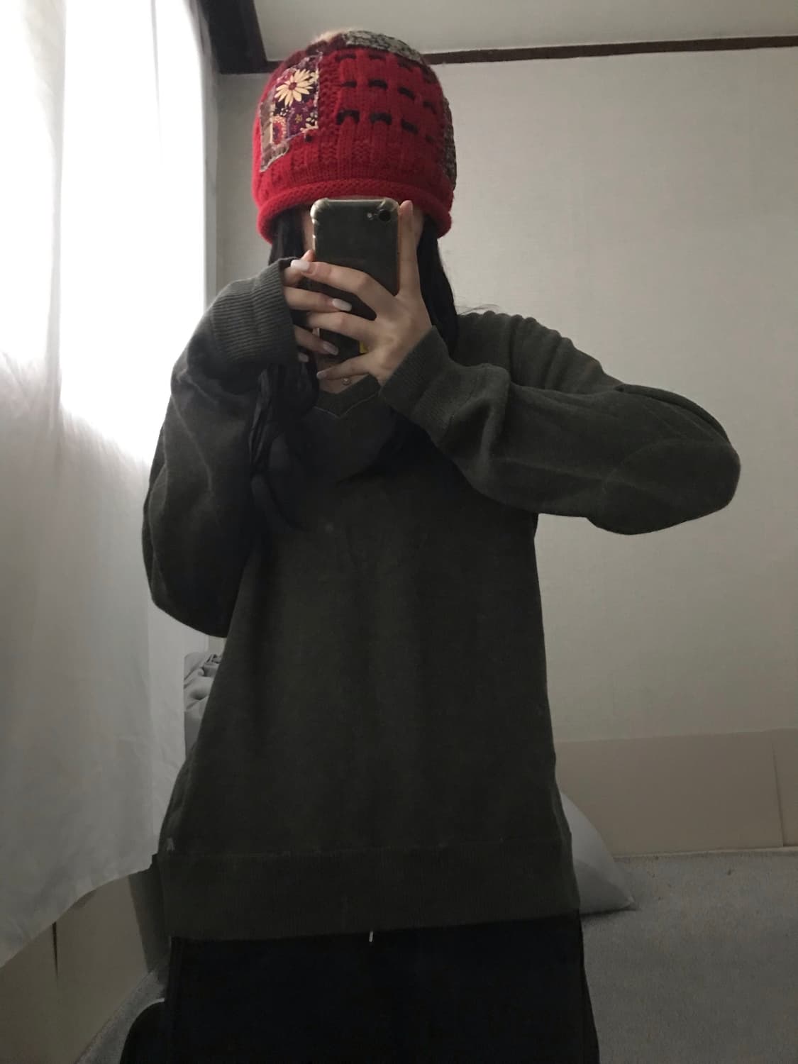 폴로 진스 카키 루즈핏 니트 상품이미지4