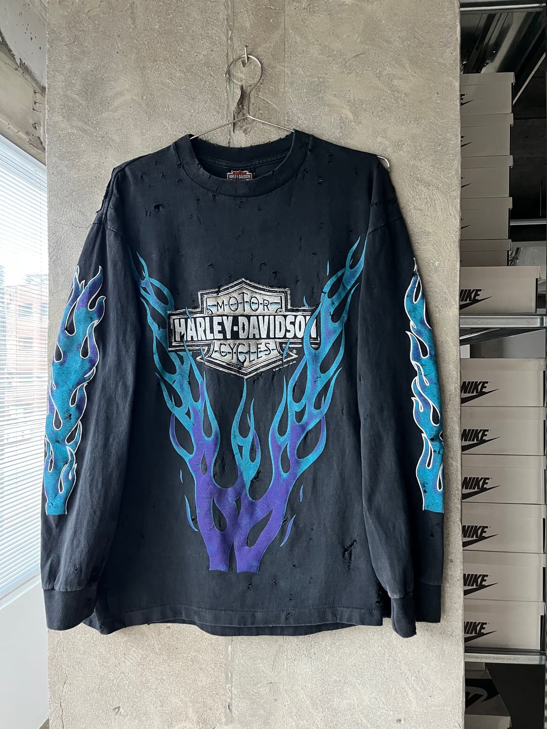 HARLEY DAVIDSON FLAME LONG SLEEVE T-SHIR 상품이미지1