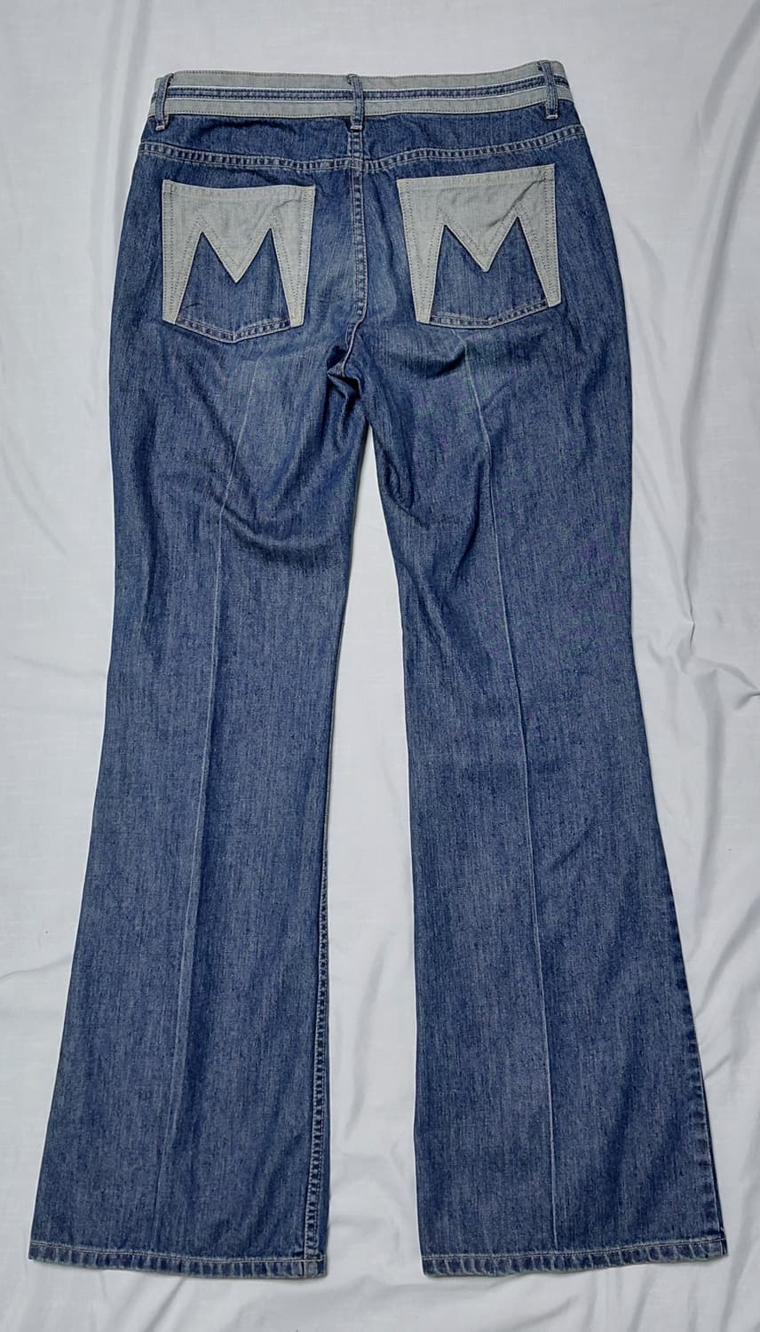 마크 제이콥스 빈티지 M로고 배색 플레어 데님 팬츠 (Size 6) 상품이미지6