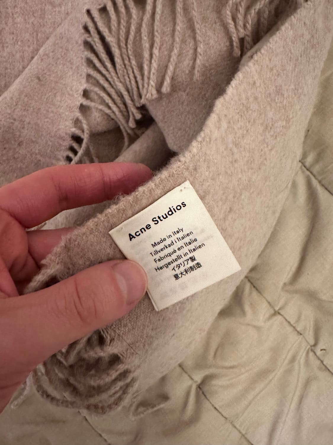 아크네스튜디오 머플러 오트밀멜란지 상품이미지3