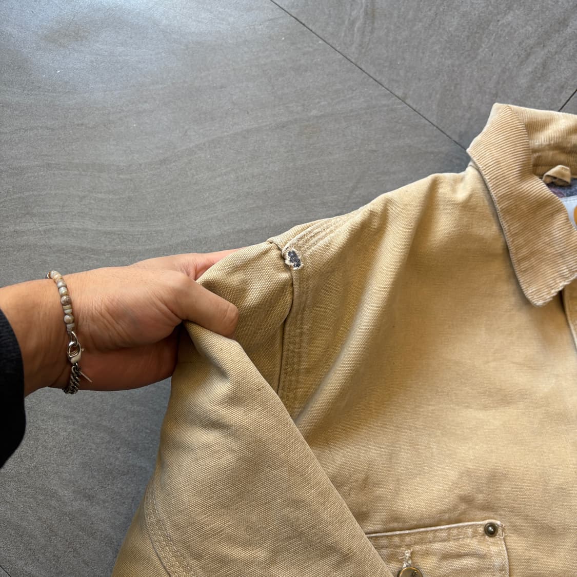 칼하트 정품 C02 베이지 덕 초어 자켓 상품이미지8