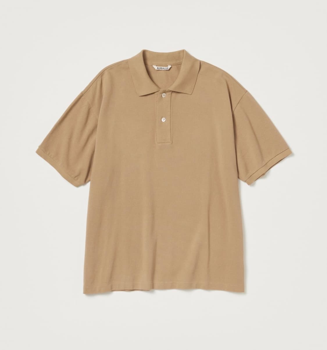 오라리 슈퍼파인 코튼 빅 폴로 뉴트럴 베이지 5 상품이미지1