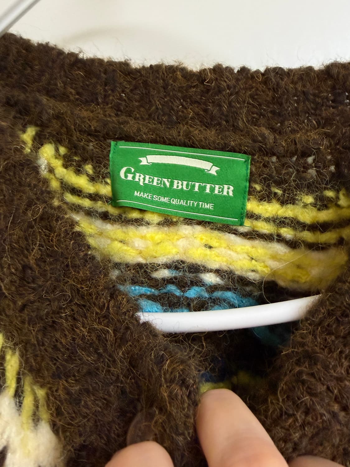 그린버터 니트 가디건 상품이미지3